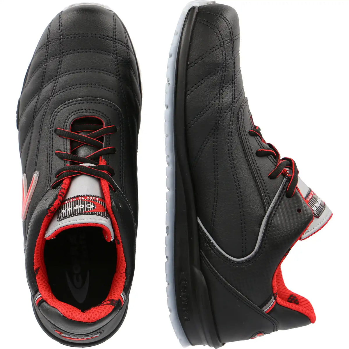 Cofra Meazza Running S1P Sicherheitshalbschuhe schwarz – schwarz
