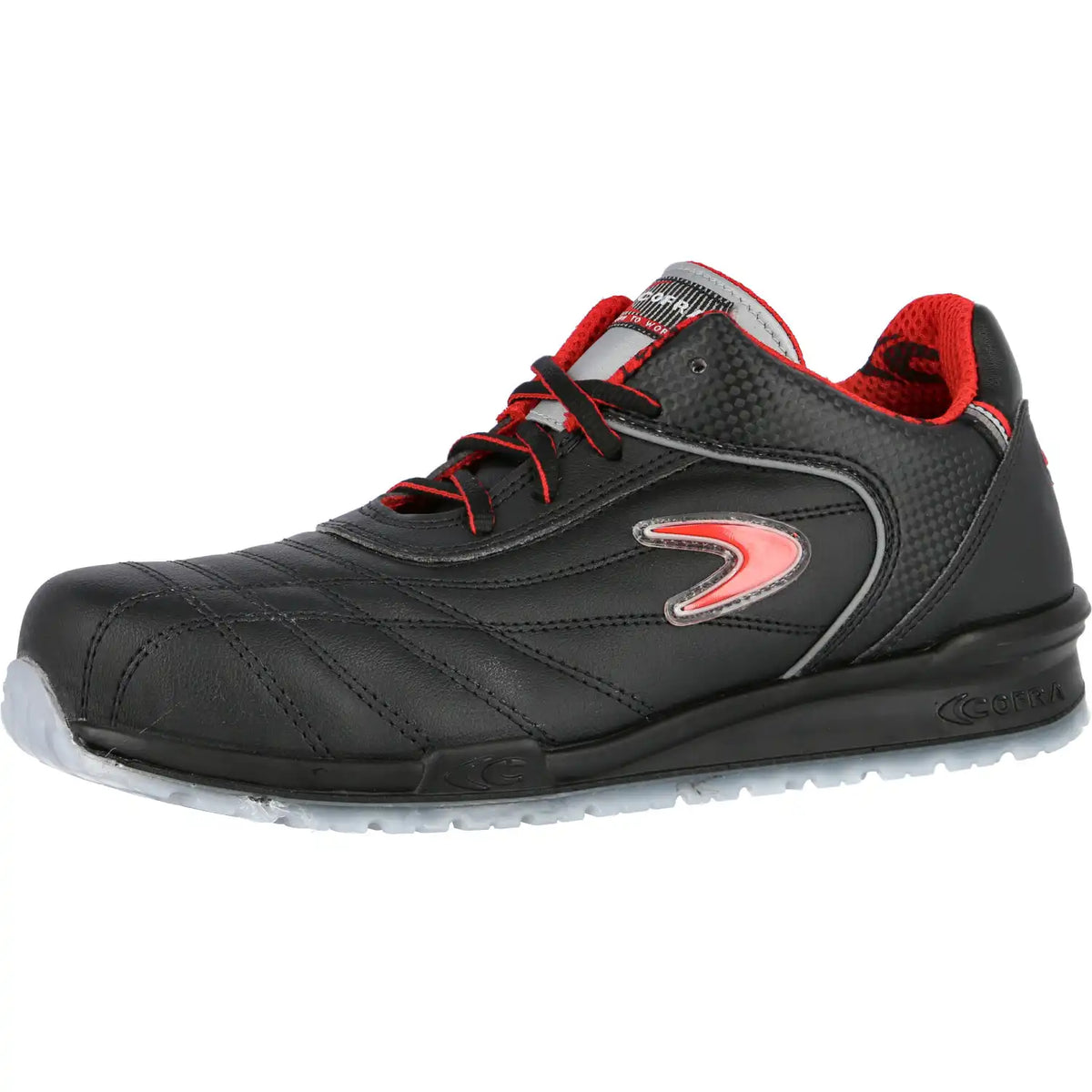 Cofra Meazza Running S1P Sicherheitshalbschuhe schwarz – schwarz