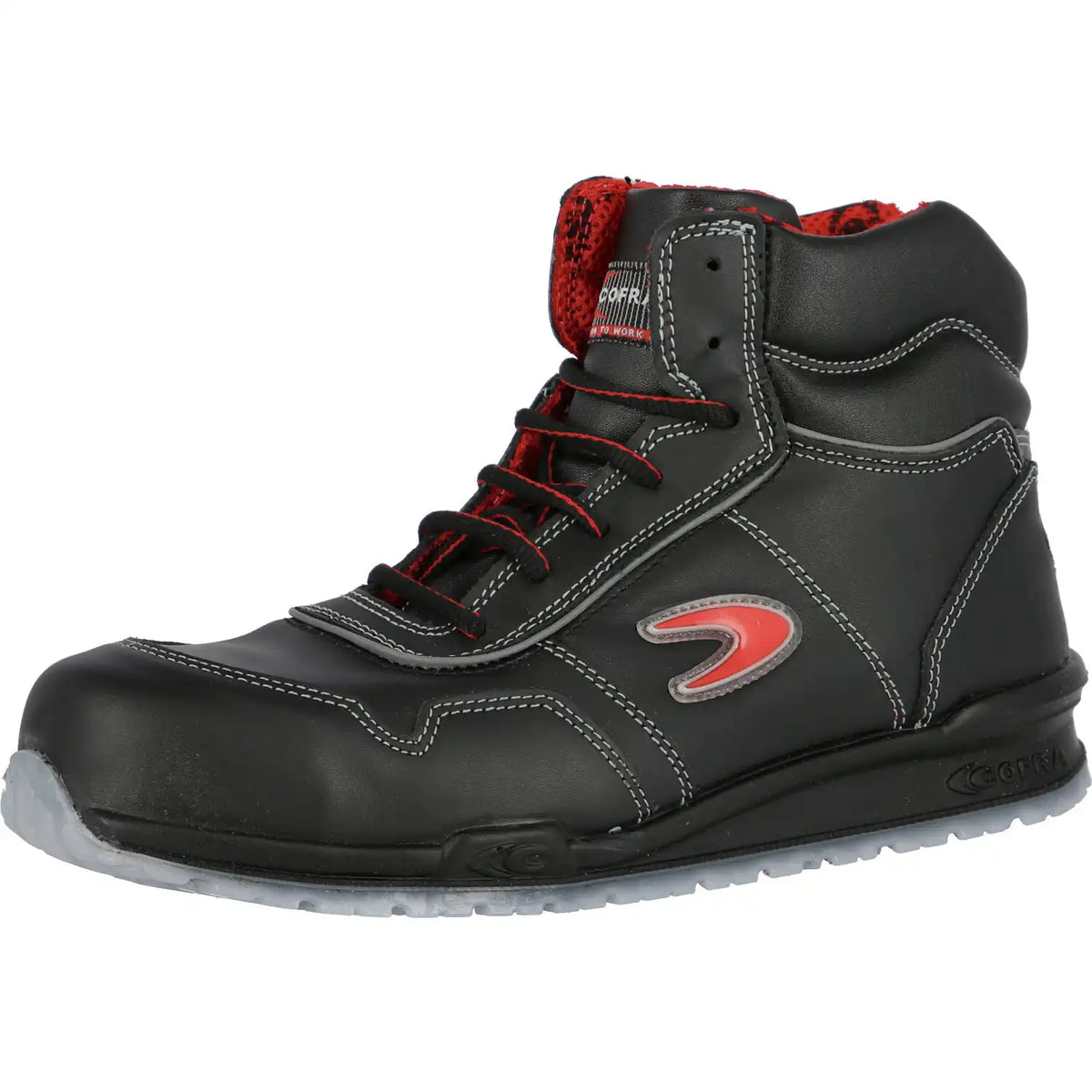Cofra Puskas Running S3 Sicherheitshochschuhe schwarz – schwarz