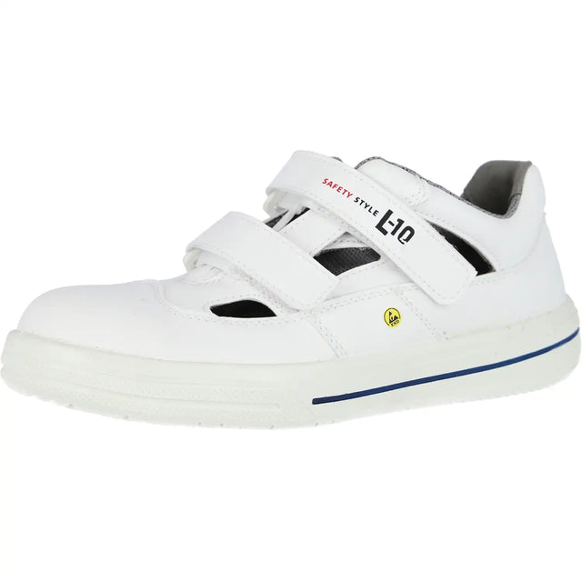 Elten Pure Easy Low ESD S1 Sicherheitssandale weiß – weiß