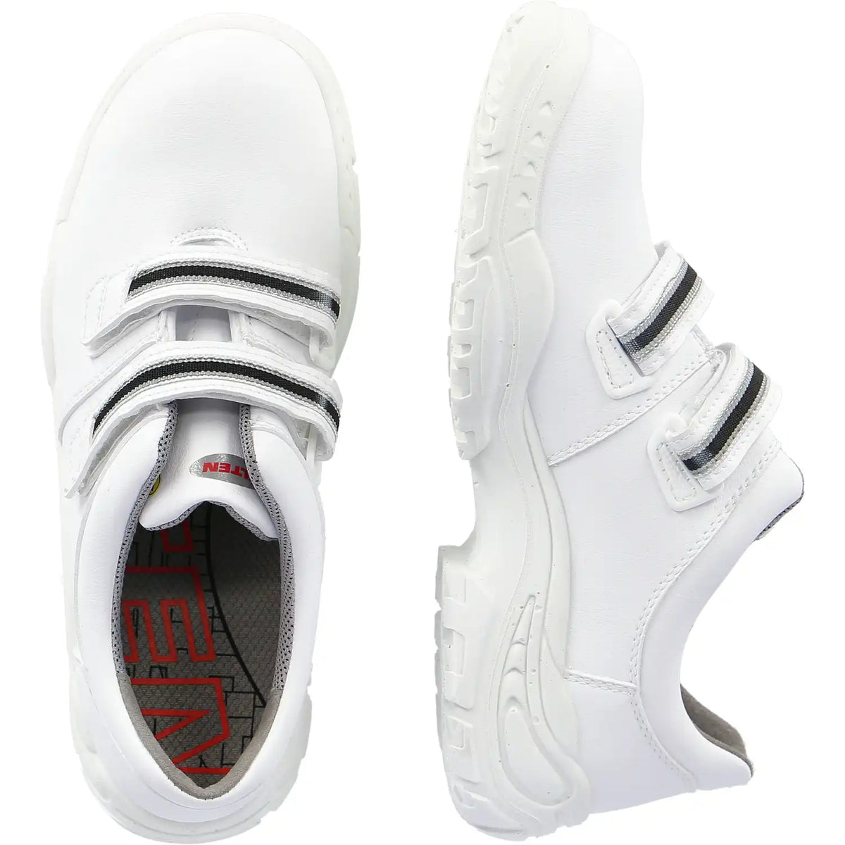Elten Strap Low ESD S3 Sicherheitshalbschuh weiß – weiß