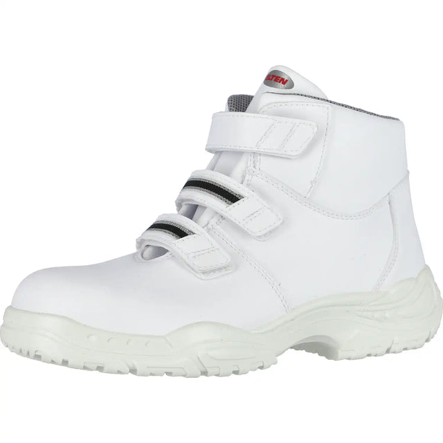 Elten Strap Mid ESD S3 Sicherheitsstiefel weiß – weiß