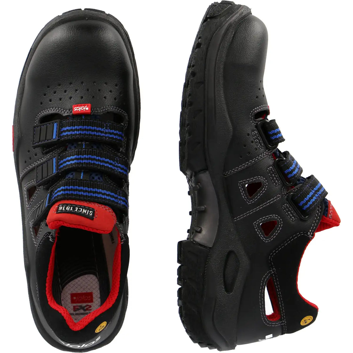 Jalas Respiro 3800R S1 Sicherheitssandalen schwarz – schwarz