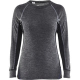 Blåkläder Damen lang 7200 Warm Merino-Unterhemd grau – grau