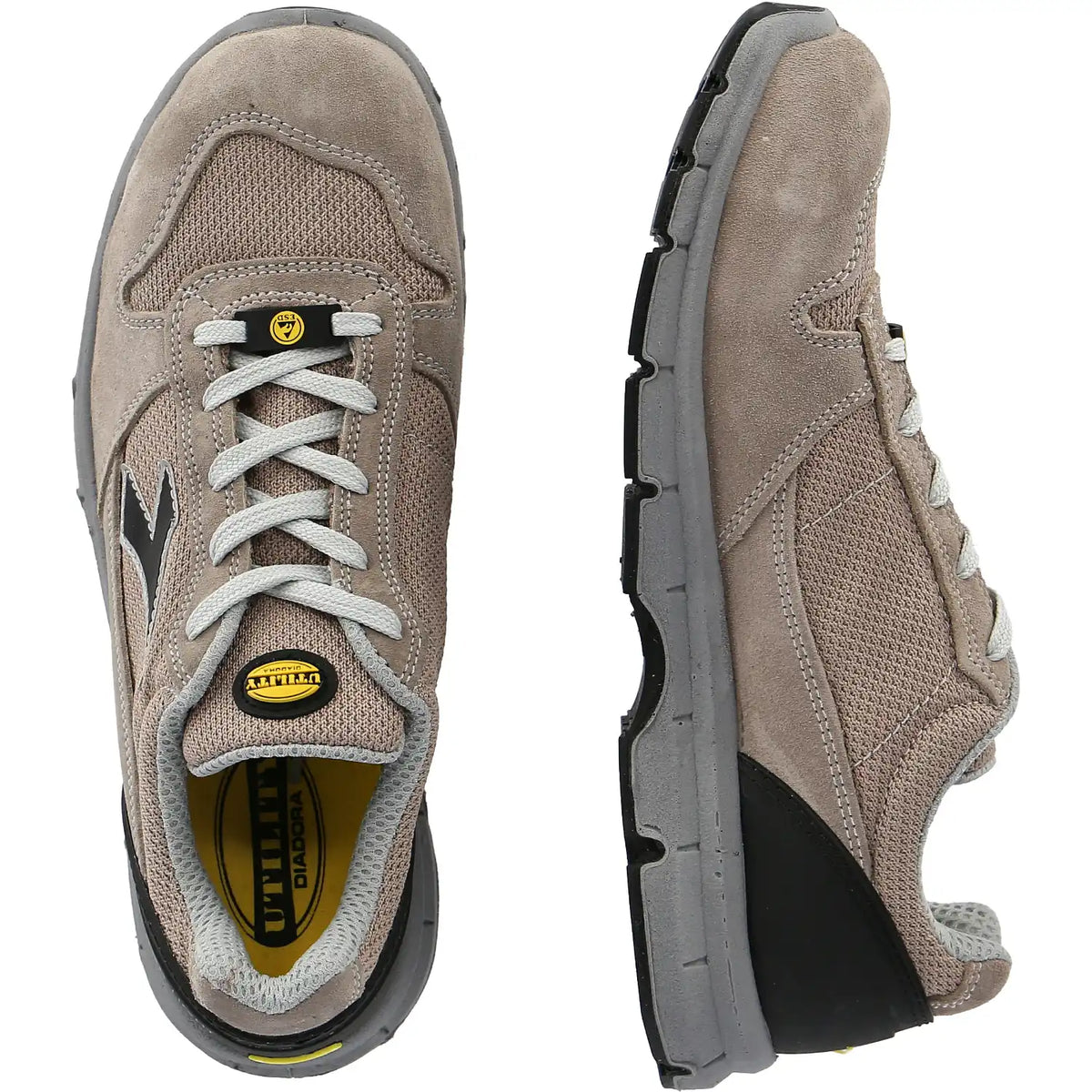 Diadora RUN Text LOW S1P Halbschuhe sand – braun