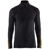 Blåkläder 4796 Flammschutz Unterhemd Half-Zip schwarz – schwarz