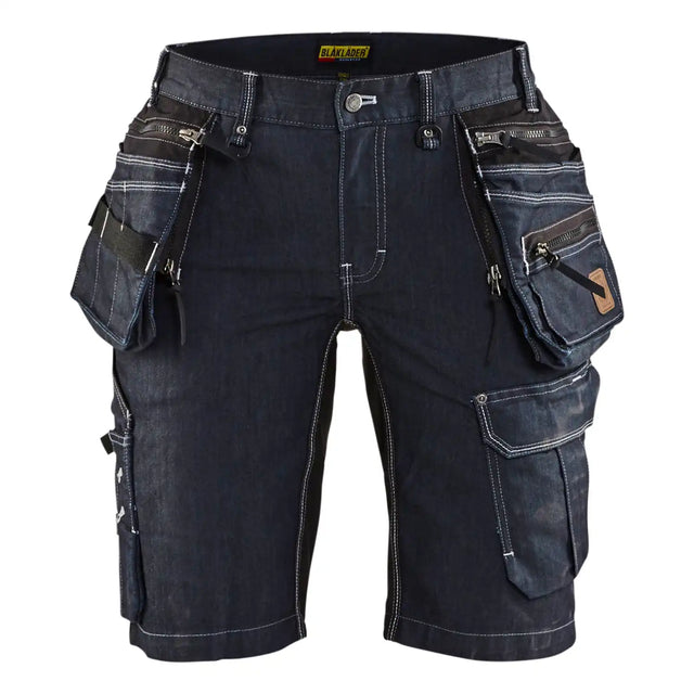 Blåkläder Damen 7992 Jeans Handwerker Shorts blau – blau