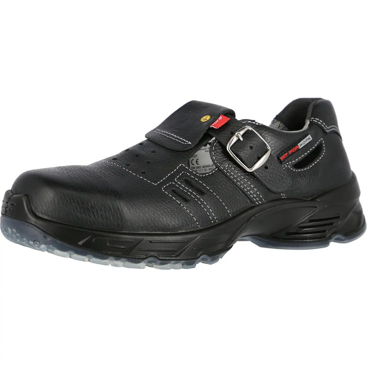 HKS List S1 Sicherheitssandalen schwarz – schwarz