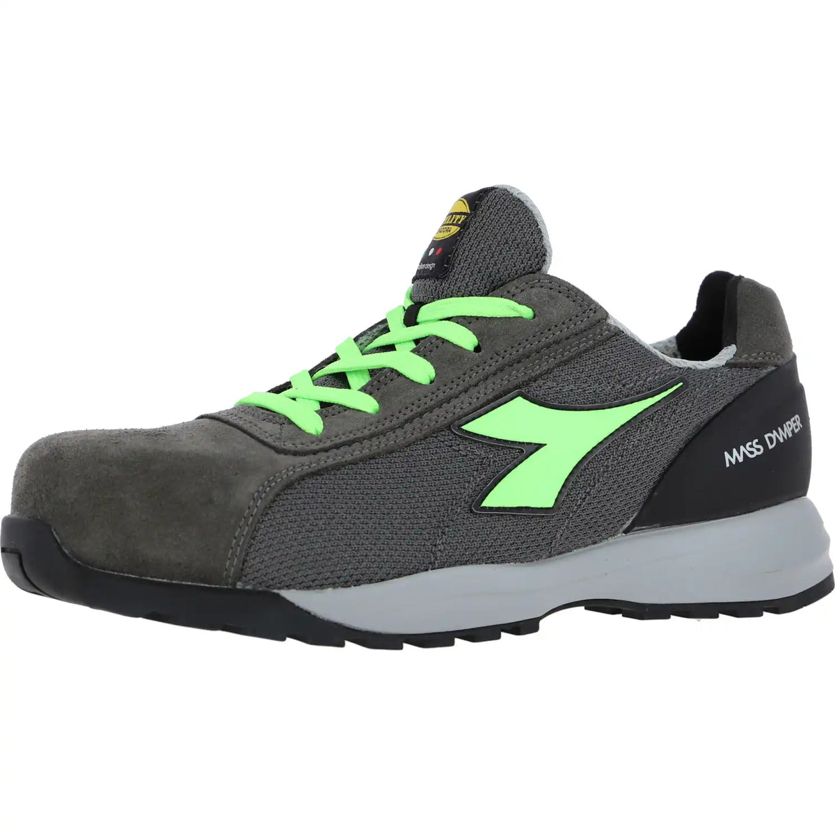 Diadora Glove MDS Text LOW coal S1PS Halbschuhe grau – grau