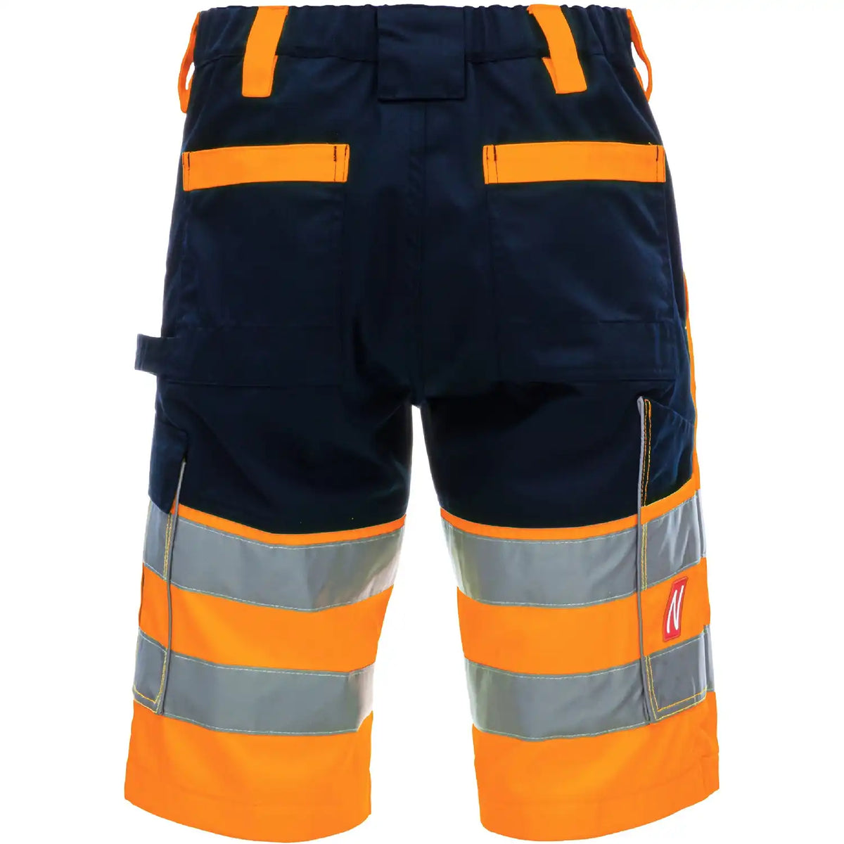 Nitras Motion TEX VIZ Warnschutz Shorts – orange/marine