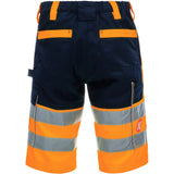 Nitras Motion TEX VIZ Warnschutz Shorts – orange/marine