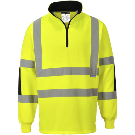 Portwest B308 Xenon Warnschutz Zip-Sweatshirt – gelb