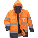 Portwest S162 Lite Warnschutz Regenjacke 3in1 – orange/marine