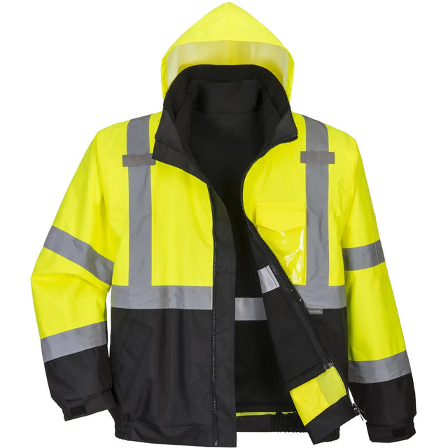 Portwest 3in1 S365 Warnschutz Pilotenjacke gelb/schwarz – gelb