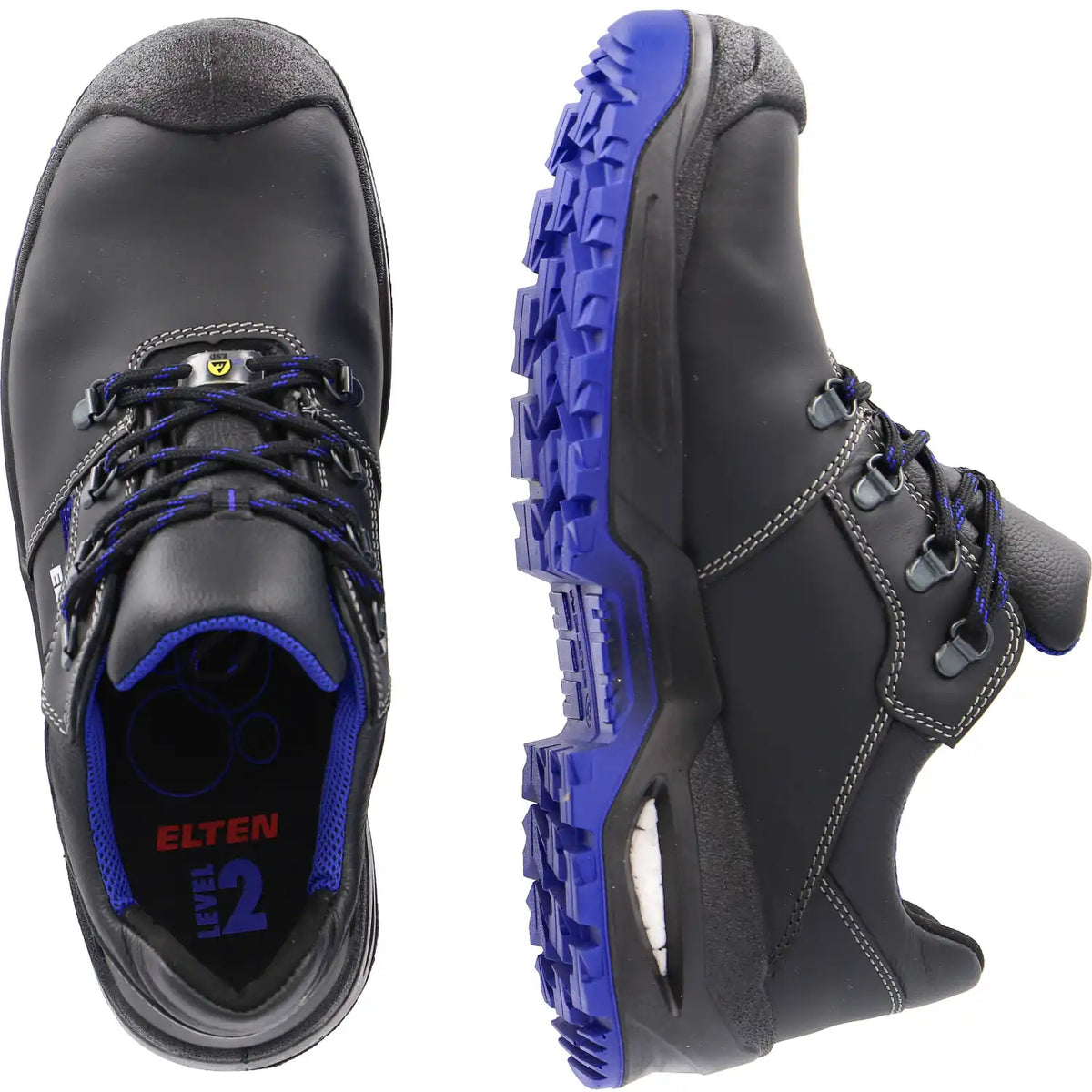 Elten Leonardo Lowesd S3 Sicherheitshalbschuh blau – schwarz
