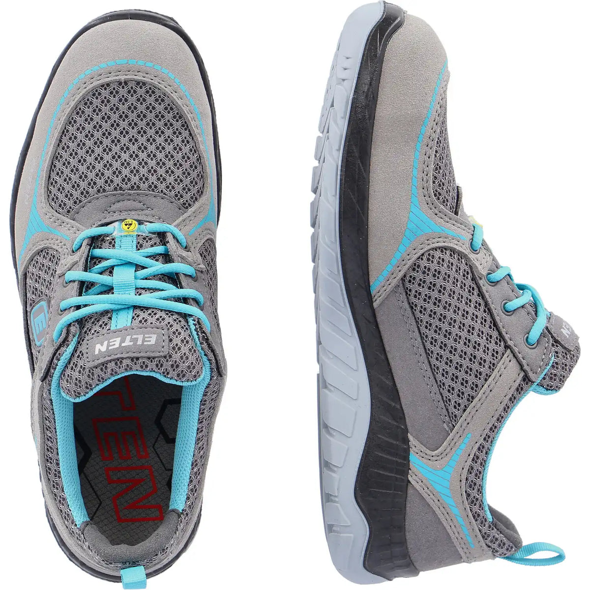 Elten Damen Melli LOW ESD S1P Sicherheitshalbsch grau – grau