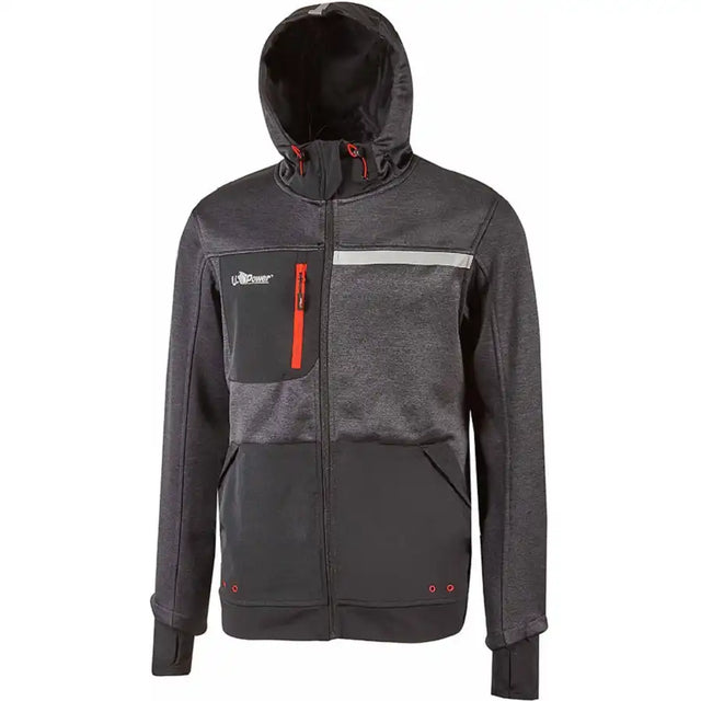 U-Power Galaxy U-Supremacy Kapuzen-Sweatjacke – asphalt grey