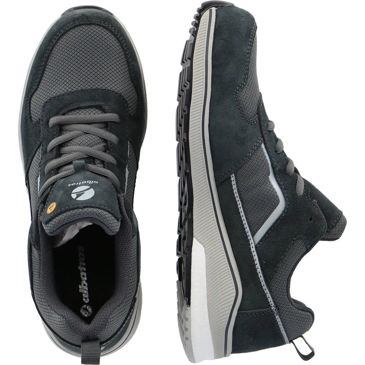 Albatros Court LOW S1P Halbschuhe grau – grau