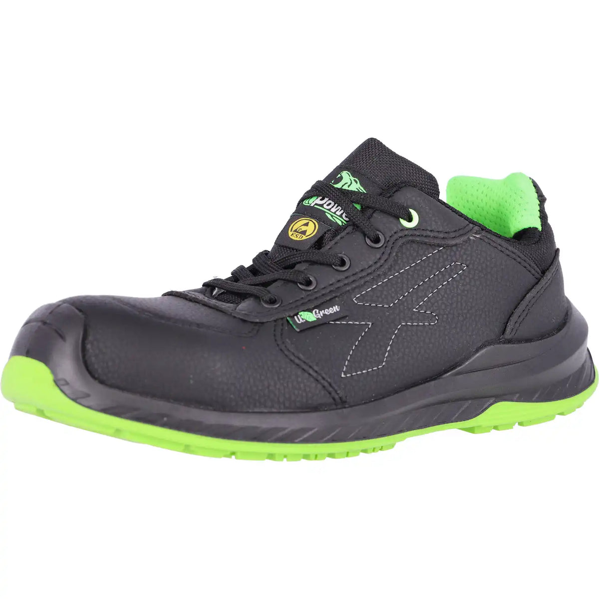 U-Power Natural S3 Sicherheitshalbschuhe schwarz – schwarz