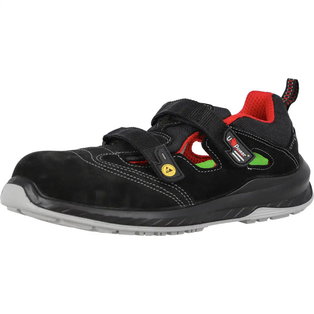 U-Power Scandy S1P Sicherheitssandale schwarz – schwarz