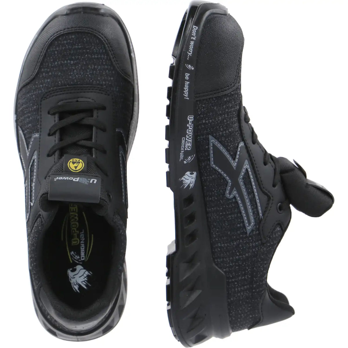 U-Power Scott Leve S1P Sicherheitshalbschuhe rot – schwarz