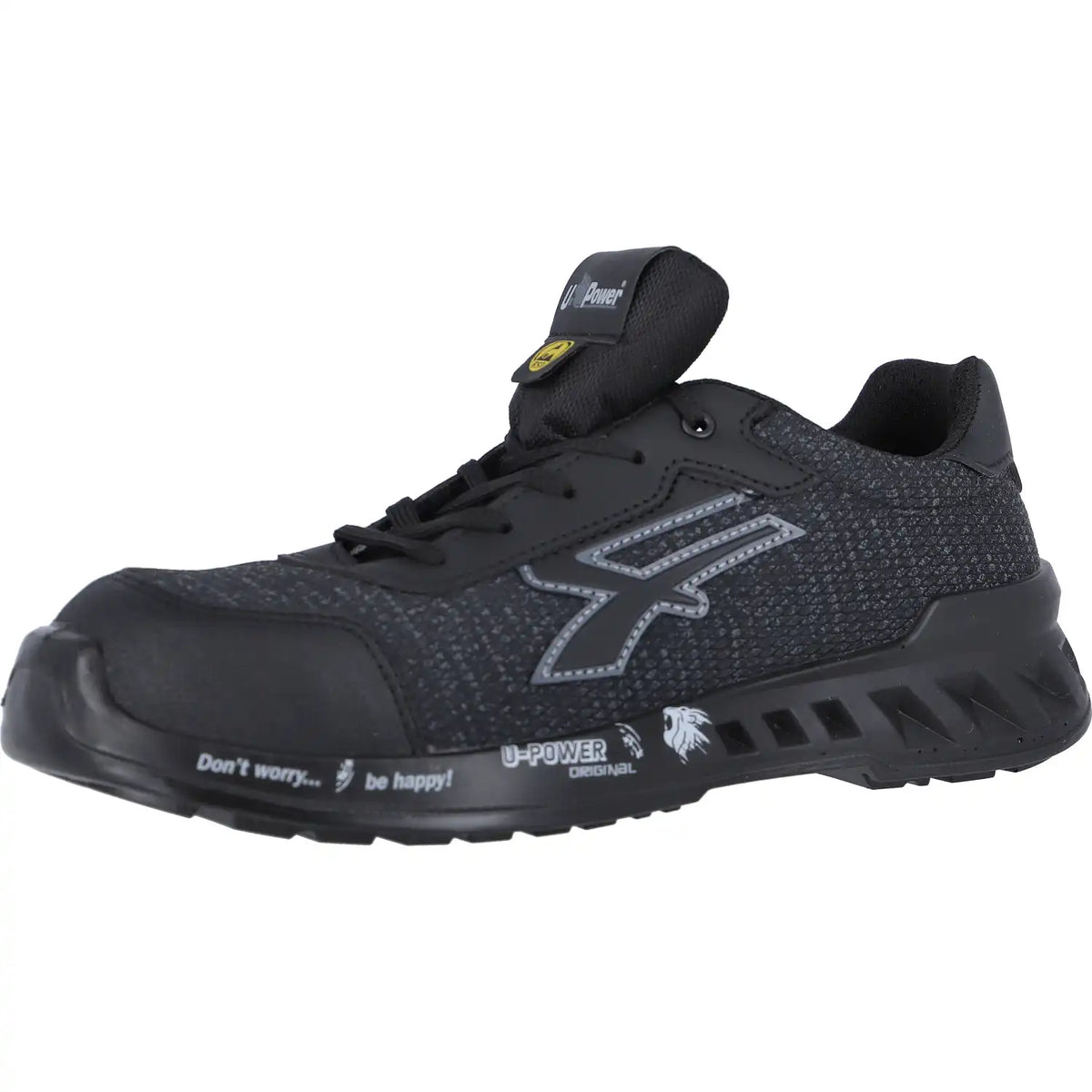 U-Power Scott Leve S1P Sicherheitshalbschuhe rot – schwarz