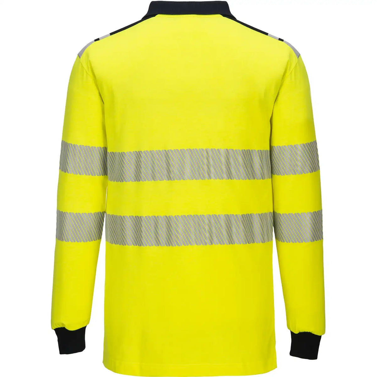 Portwest FR702 WX3 FR Multinorm Langarm-Poloshirt – gelb/marine
