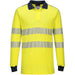 Portwest FR702 WX3 FR Multinorm Langarm-Poloshirt – gelb/marine