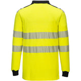 Portwest FR702 WX3 FR Multinorm Langarm-Poloshirt – gelb/schwarz