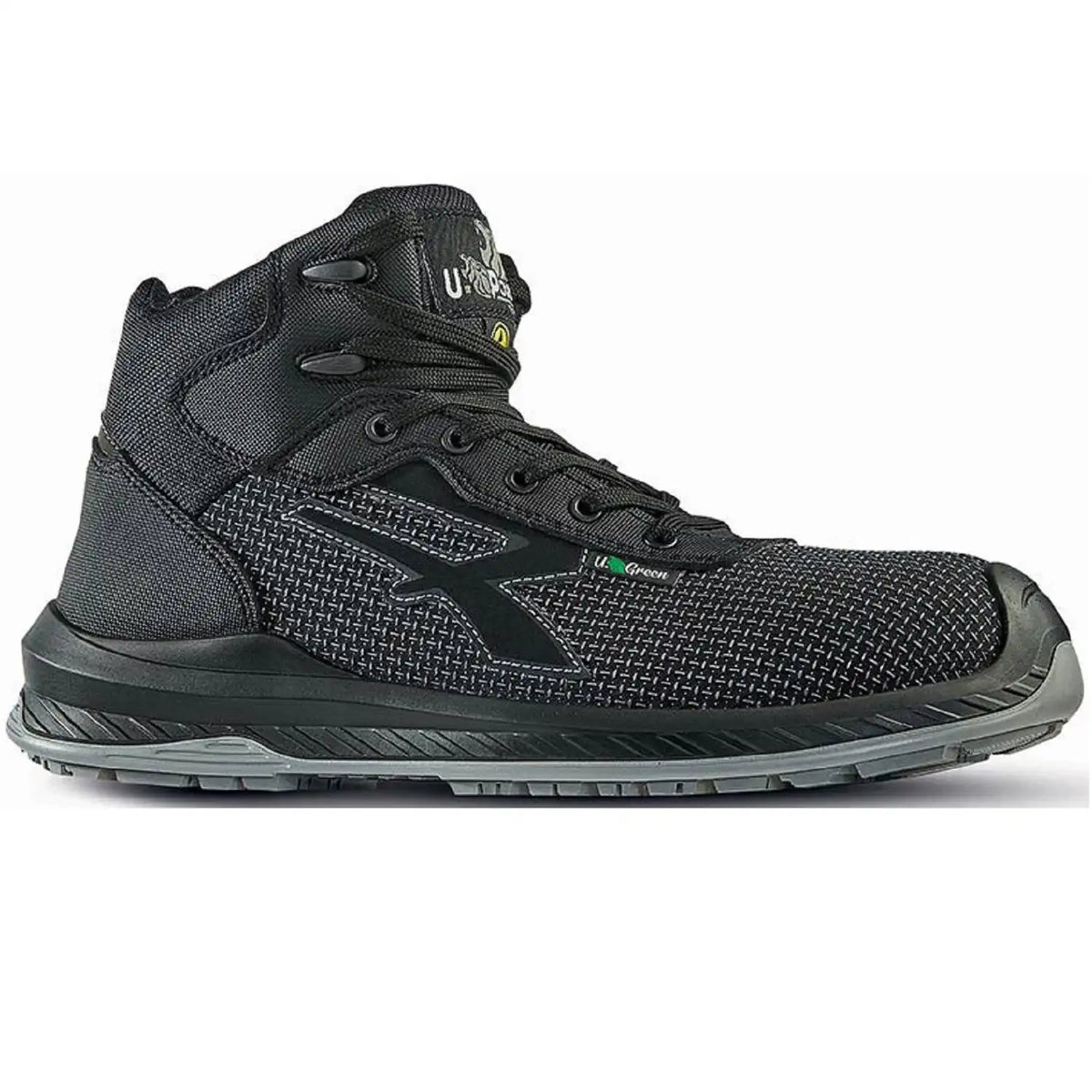 U-Power Land S3 Sicherheitshochschuhe grün – schwarz