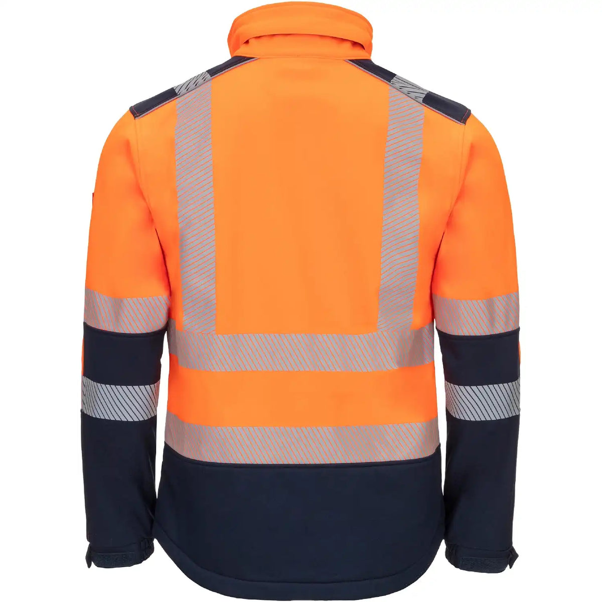 Nitras Motion TEX VIZ Warnschutz Softshelljacke 7172 – orange/marine