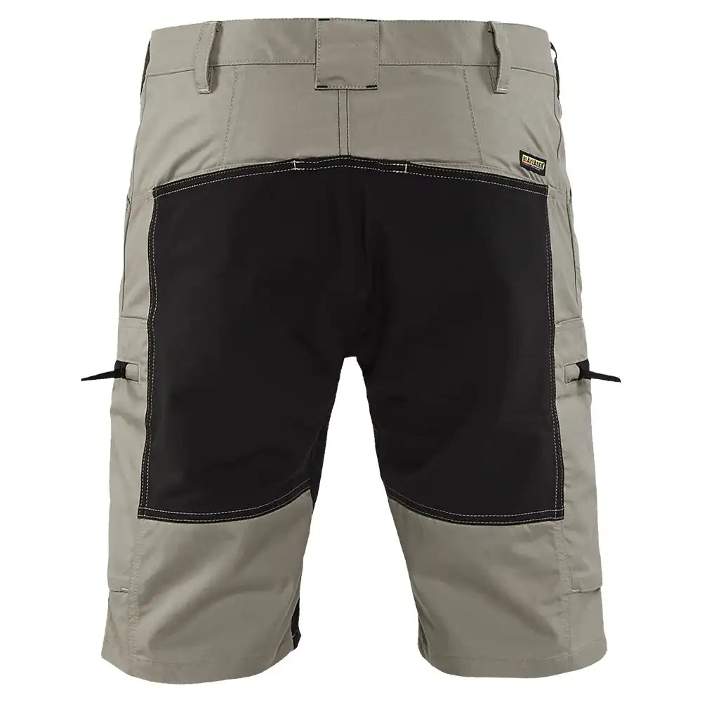 Blåkläder 1449 Service-Shorts Stretch – khaki/schwarz