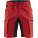 Blåkläder 1449 Service-Shorts Stretch – rot/schwarz