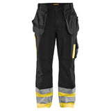 Blåkläder 1529 100% BW Warnschutz Handwerkerhose – schwarz/gelb