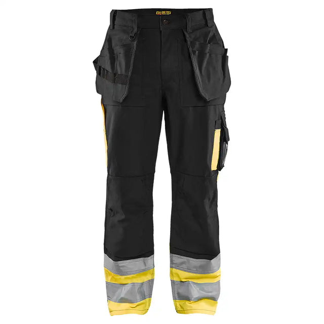 Blåkläder 1529 100% BW Warnschutz Handwerkerhose – schwarz/gelb