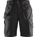 Blåkläder 1534 Canvas Handwerker-Shorts – schwarz