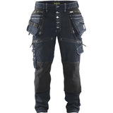Blåkläder X1900 Stretch Jeans-Handwerkerhose – marine/schwarz
