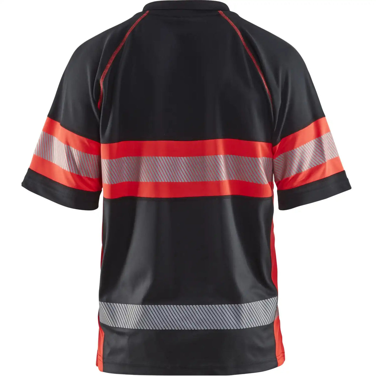 Blåkläder 3338 Warnschutz Polo-Shirt – schwarz/rot