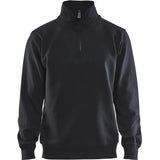 Blåkläder 3365 Sweater mit Half-Zip – schwarz
