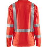 Blåkläder 3383 Warnschutz Langarmshirt UV-Schutz – hellrot