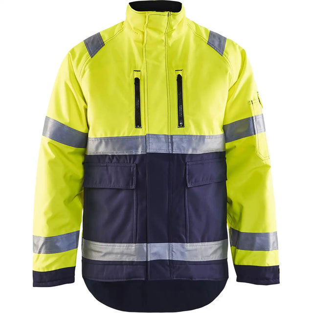 Blåkläder 4827 Warnschutz-Winterjacke – gelb/marine