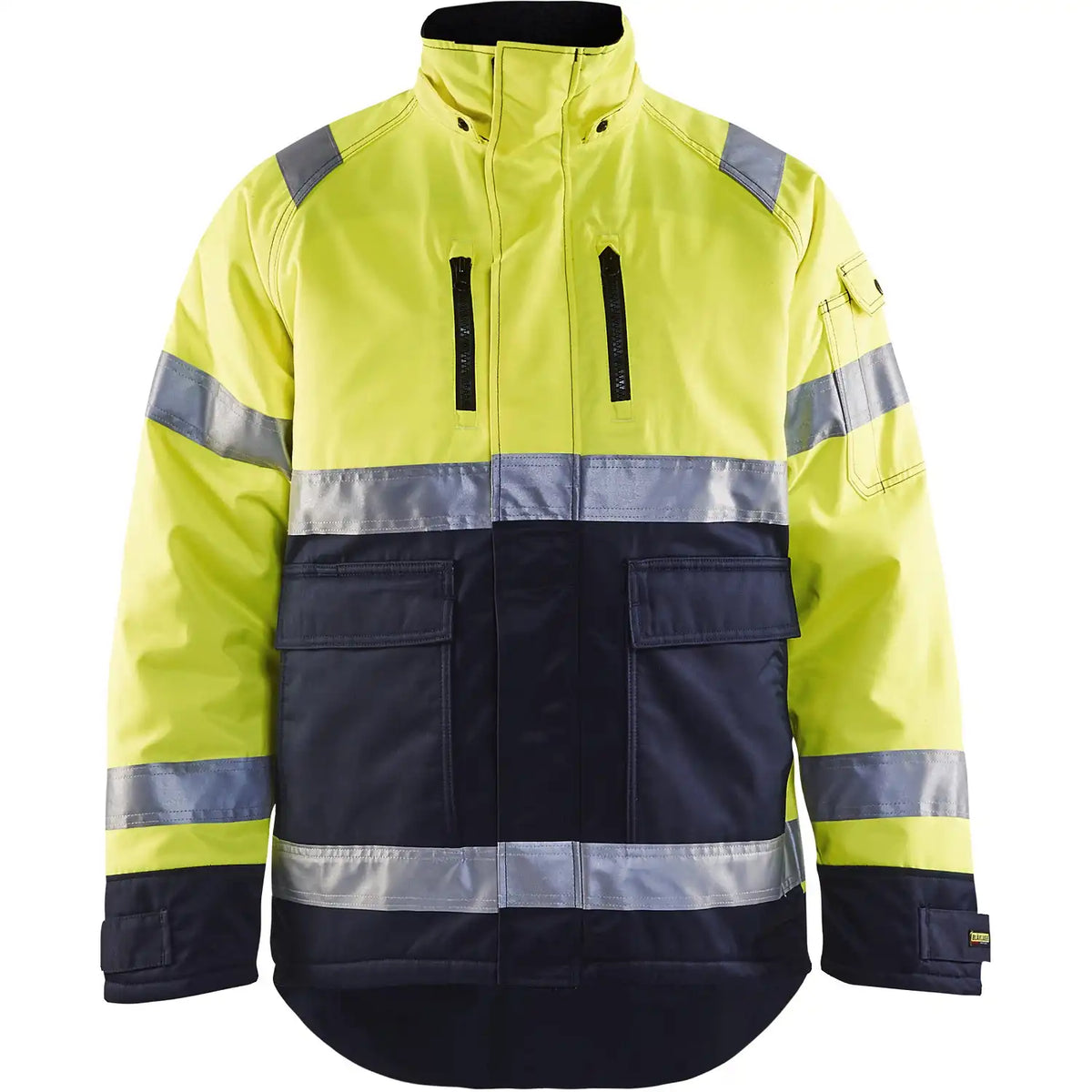 Blåkläder 4828 Warnschutz-Winterjacke – gelb/marine