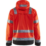 Blåkläder 4837 Warnschutz Regenjacke – rot/schwarz