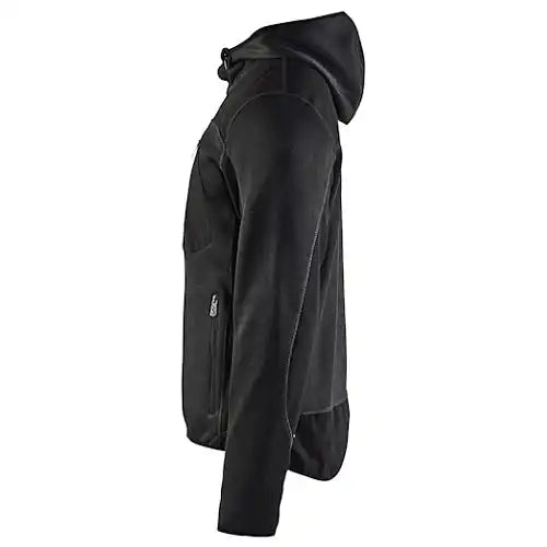 Blåkläder 4930 mit Softshell Strickjacke – dunkelgrau/schwarz