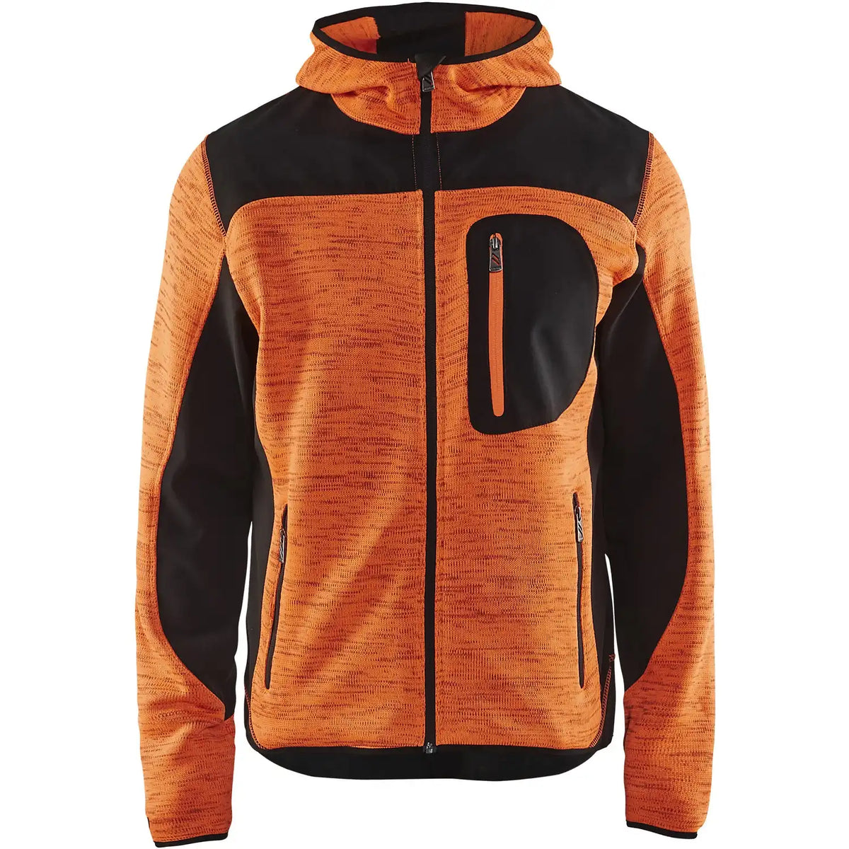 Blåkläder 4930 mit Softshell Strickjacke – 259 orange/schwarz