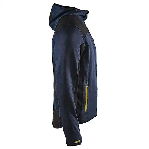 Blåkläder 4930 mit Softshell Strickjacke – dunkelblau/gelb