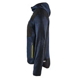 Blåkläder 4930 mit Softshell Strickjacke – dunkelblau/gelb