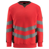 Mascot Wigton Safe Supreme Warn-Sweatshirt – rot/anthrazit