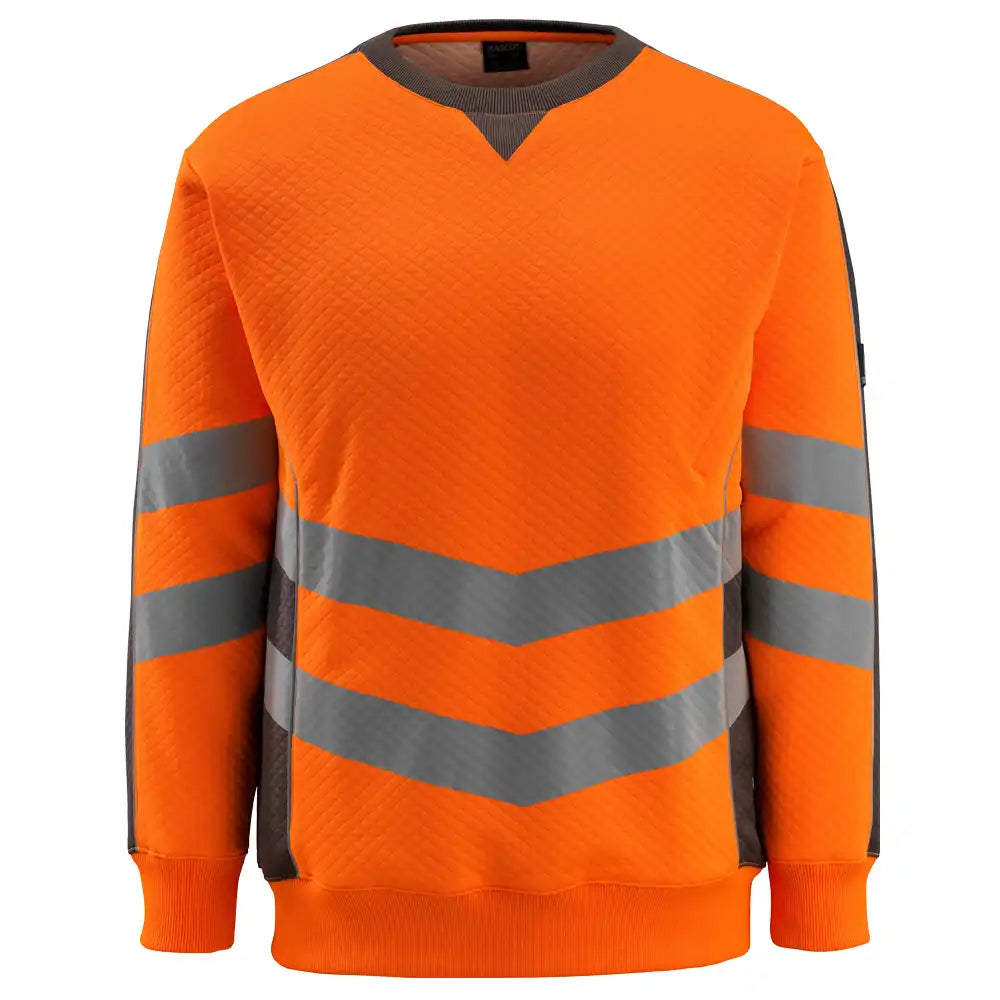 Mascot Wigton Safe Supreme Warn-Sweatshirt – warnorange/anthrazit