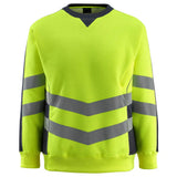 Mascot Wigton Safe Supreme Warn-Sweatshirt – gelb/schwarzblau